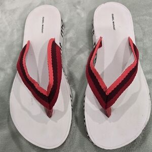 Isabel Marant Red and White Sandals